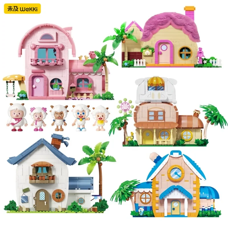 Cartoon Anime Sheep's Home Building Blocks Street Scene Architecture Children's Assembly Toy Model Ornament Collectible Gift
Cartoon Anime Sheep's Home Building Blocks Street Scene Architecture Children's Assembly Toy Model Ornament Collectible Gift