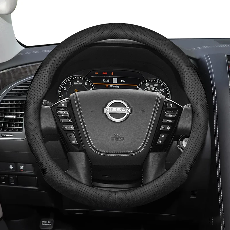 For Nissan 39-40.5cm Diameter Round Steering Wheel Steering Wheel Cover Ultra - Thin Micro Fiber Leather Patrol Terra Terrano
For Nissan 39-40.5cm Diameter Round Steering Wheel Steering Wheel Cover Ultra - Thin Micro Fiber Leather Patrol Terra Terrano