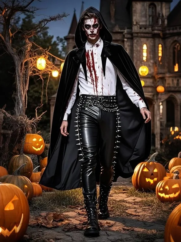 Halloween Velvet Cape Witch Costume Role-playing Cape with Hood Scary Design Women's Fashion Carnaval Party Outfit
Halloween Velvet Cape Witch Costume Role-playing Cape with Hood Scary Design Women's Fashion Carnaval Party Outfit