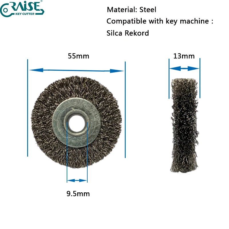 SILCA REKORD steel Brush 55x13x9.5mm Key Machine
SILCA REKORD steel Brush 55x13x9.5mm Key Machine