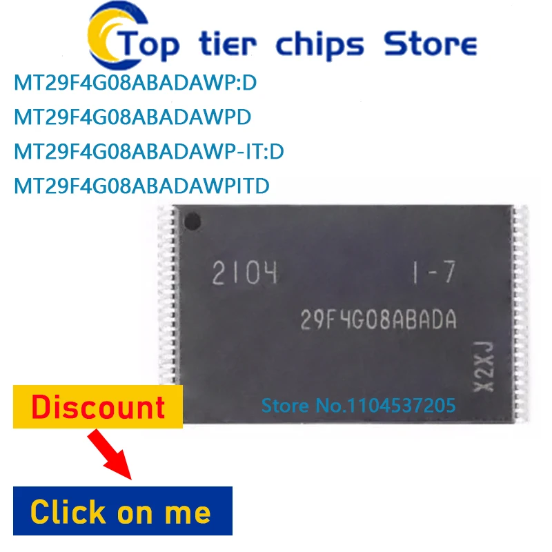1 шт./лот MT29F4G08ABADAWP:D MT29F4G08ABADAWPD MT29F4G08ABADAWP-IT:D MT29F4G08ABADAWPITD TSOP 100% НОВЫЙ
1 шт./лот MT29F4G08ABADAWP:D MT29F4G08ABADAWPD MT29F4G08ABADAWP-IT:D MT29F4G08ABADAWPITD TSOP 100% НОВЫЙ
