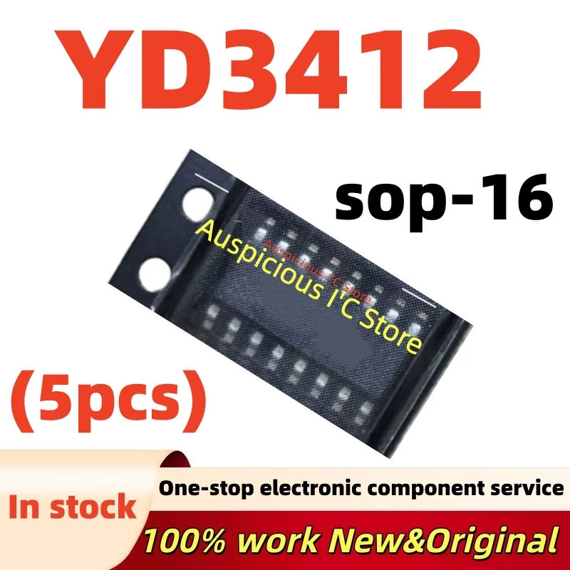 (5pcs)100%new YD3412 sop-16
(5pcs)100%new YD3412 sop-16
