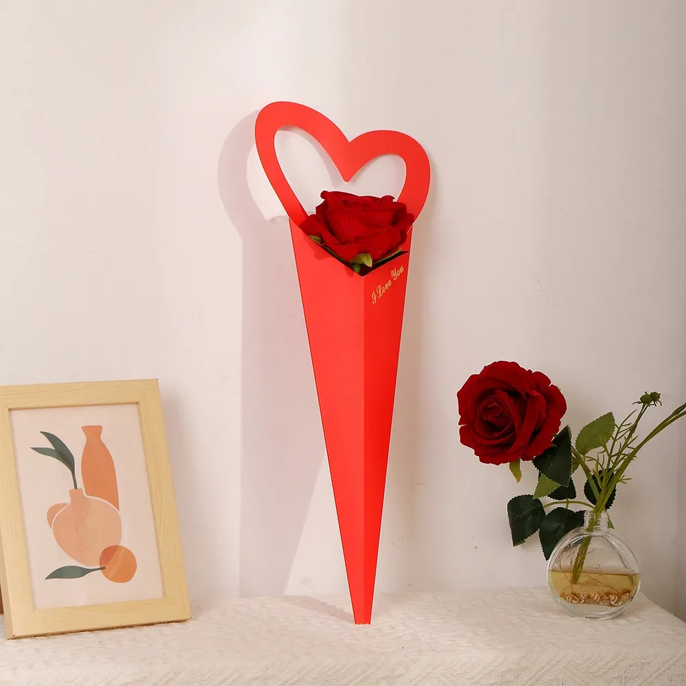 10pcs Flower Handbag Romantic Heart Single Flower Box DIY Paper Bouquet Packaging Box Portable Flower Arrangement Box Room Decor
10pcs Flower Handbag Romantic Heart Single Flower Box DIY Paper Bouquet Packaging Box Portable Flower Arrangement Box Room Decor