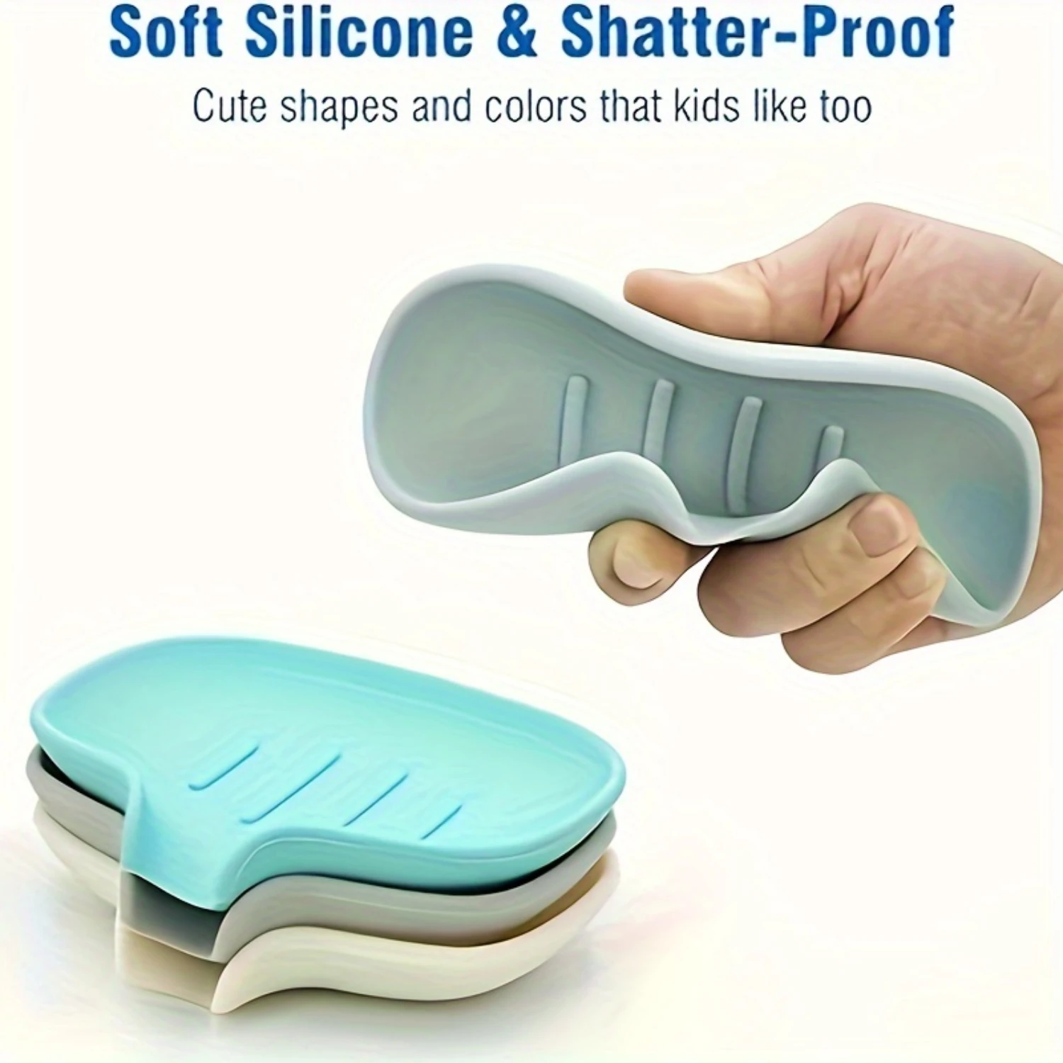 1pc Silicone Soap Dish With Drain, Soap Sponge Drain Dish, Bathroom Soap Holder, Drain Soap Holder
1pc Silicone Soap Dish With Drain, Soap Sponge Drain Dish, Bathroom Soap Holder, Drain Soap Holder