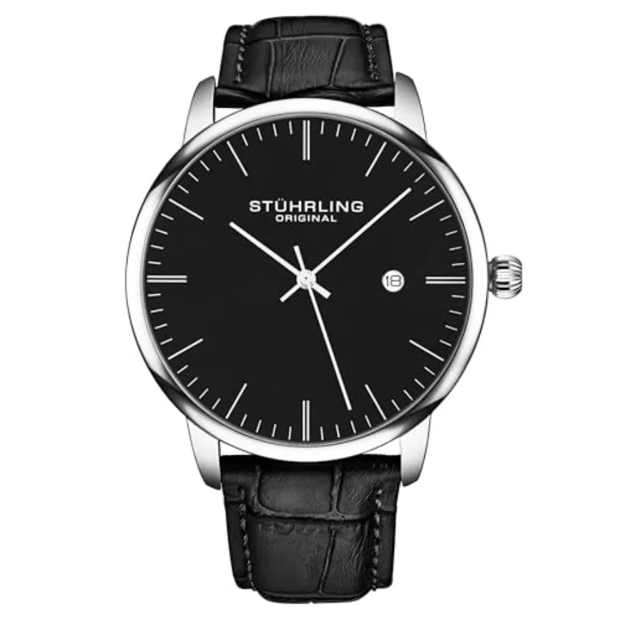 Stuhrling Original Men's Watch Dress Watch 40mm, Ultra Slim Mens Watch Leather Strap, Quartz Analog Men's Wrist Watch, Classic
Stuhrling Original Men's Watch Dress Watch 40mm, Ultra Slim Mens Watch Leather Strap, Quartz Analog Men's Wrist Watch, Classic
