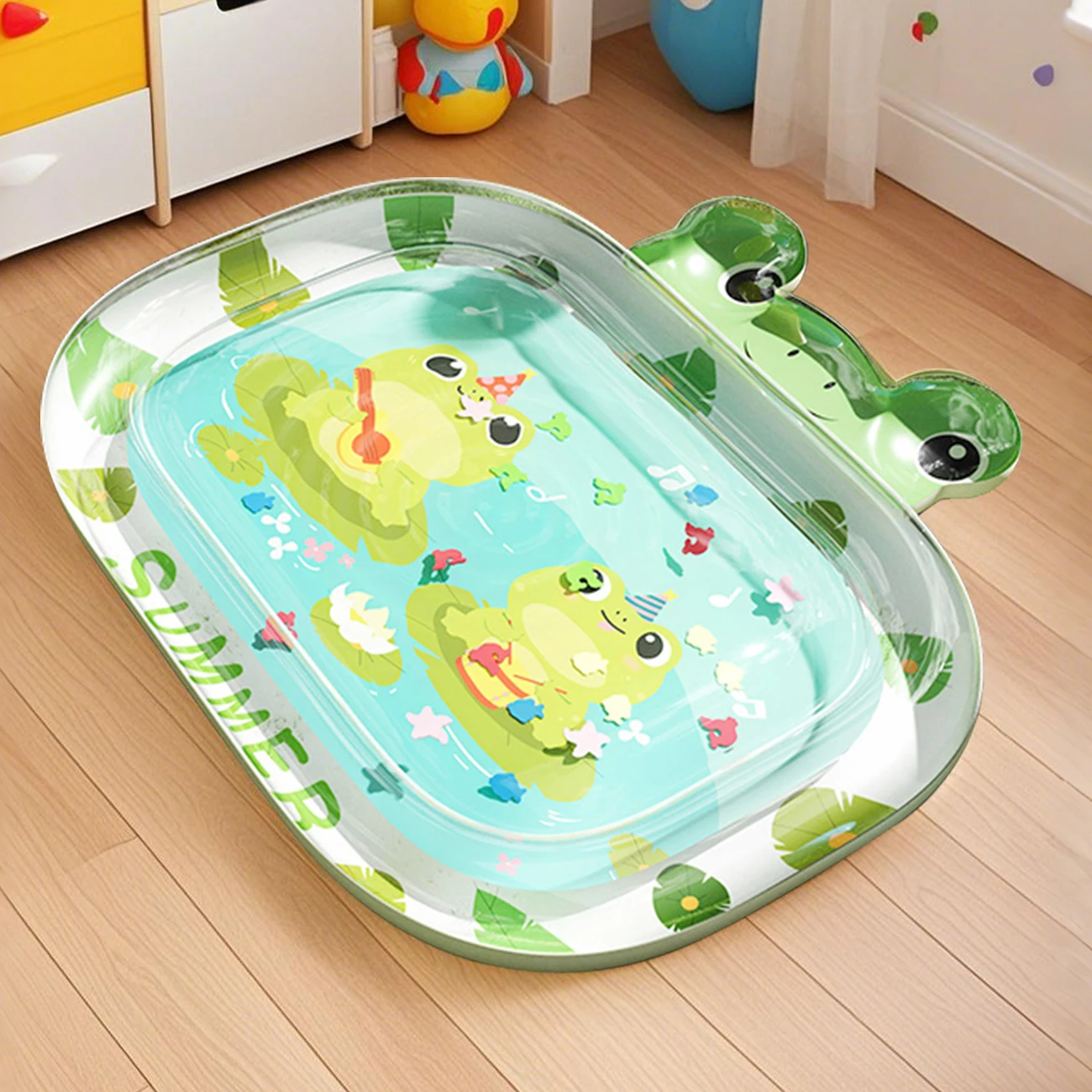 1 Pc Water Play Mat, PVC Inflatable Tummy Time Mat, Water Pad, Early Learning Development Activity Mat
1 Pc Water Play Mat, PVC Inflatable Tummy Time Mat, Water Pad, Early Learning Development Activity Mat