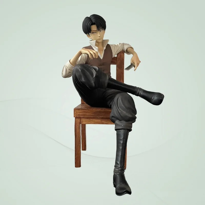 GK Attack on Titan Levi Ackerman Chair Sitting Figure Anime Model Collectible Statue Desk Decoration Gift for Anime Lovers
GK Attack on Titan Levi Ackerman Chair Sitting Figure Anime Model Collectible Statue Desk Decoration Gift for Anime Lovers