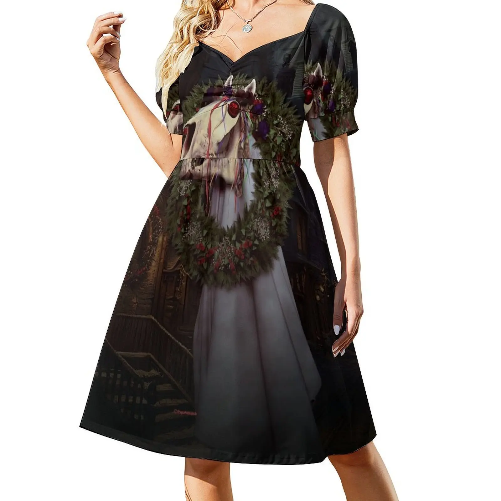 THE MARI LWYD Short-Sleeved Dress ladies dresses for special occasion birthday dress for women Woman clothes
THE MARI LWYD Short-Sleeved Dress ladies dresses for special occasion birthday dress for women Woman clothes