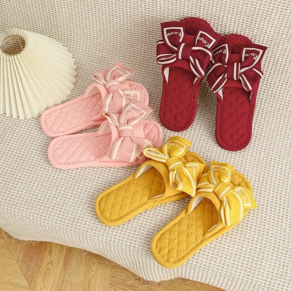 Love Bow Bowknot Floor Slippers Flat Platform Soft Bottom Cloth Bow Slippers Indoor Home Elegant Home Slippers Shoes
Love Bow Bowknot Floor Slippers Flat Platform Soft Bottom Cloth Bow Slippers Indoor Home Elegant Home Slippers Shoes