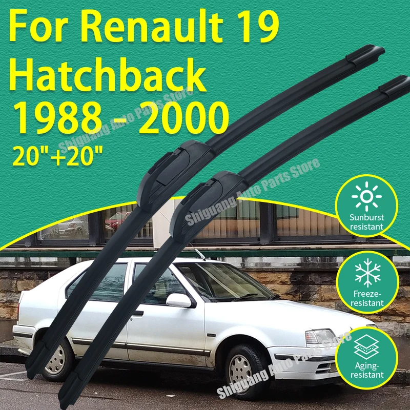 Front Silicone Coating Wipers for Renault 19 Hatchback 1988 - 2000 Car Wiper Windshield Windscreen Blades Accessories 1989 1990
Front Silicone Coating Wipers for Renault 19 Hatchback 1988 - 2000 Car Wiper Windshield Windscreen Blades Accessories 1989 1990
