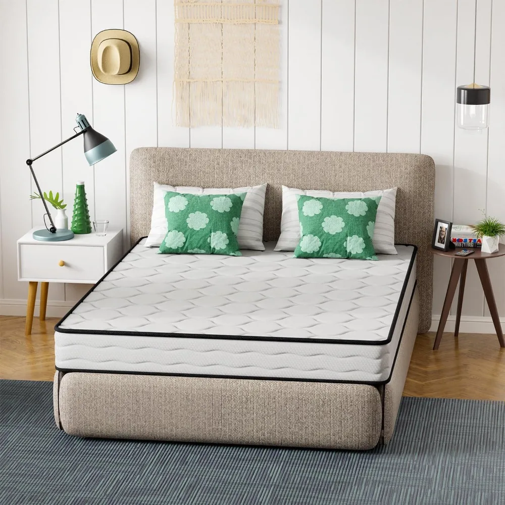 8 Inch Mattress Medium Firm Spring Mattress Cool Sleep Pressure Relief Queen Size Mattress in a Box Fiberglass Free CertiPUR-US
8 Inch Mattress Medium Firm Spring Mattress Cool Sleep Pressure Relief Queen Size Mattress in a Box Fiberglass Free CertiPUR-US