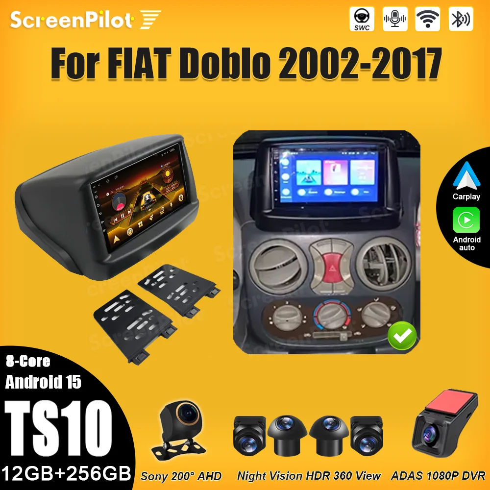 Android 15 for FIAT Doblo 2002 2003 2004 2005-2017 Car Radio 2 din Multimedia Video Player Carplay Bluetooth Wifi Mirror Link 5G 
Android 15 for FIAT Doblo 2002 2003 2004 2005-2017 Car Radio 2 din Multimedia Video Player Carplay Bluetooth Wifi Mirror Link 5G