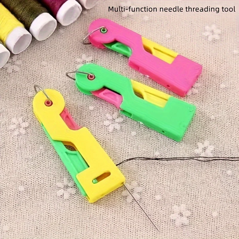 Random color, 1 piece, elderly use automatic needle threader, multifunctional plastic needle threader for the visually impaired, sewing machine threader
Random color, 1 piece, elderly use automatic needle threader, multifunctional plastic needle threader for the visually impaired, sewing machine threader