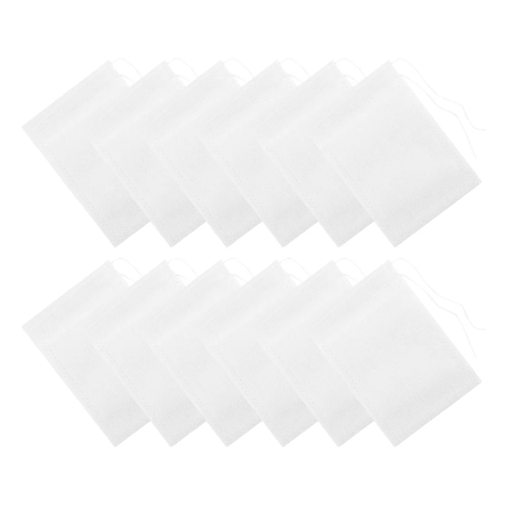 100 Pcs Disposable Tea Bags Infuser Filter Loose Tealeaf Drawstring White Non-woven Fabric
100 Pcs Disposable Tea Bags Infuser Filter Loose Tealeaf Drawstring White Non-woven Fabric