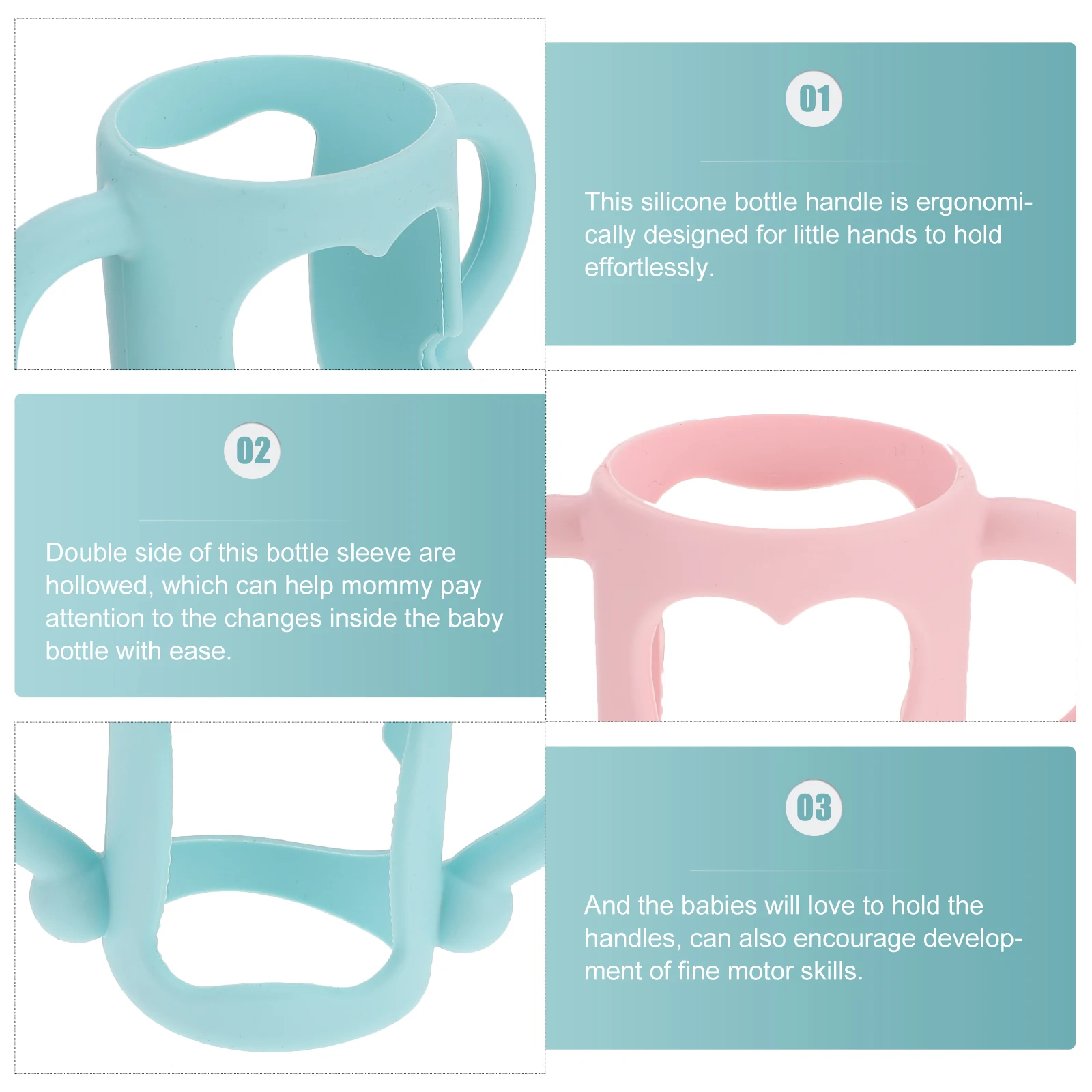 2 шт., силиконовые противоскользящие гибкие держатели для бутылочек с молоком для новорожденных, для кормления младенцев, бутылочки для малышей 
2 шт., силиконовые противоскользящие гибкие держатели для бутылочек с молоком для новорожденных, для кормления младенцев, бутылочки для малышей