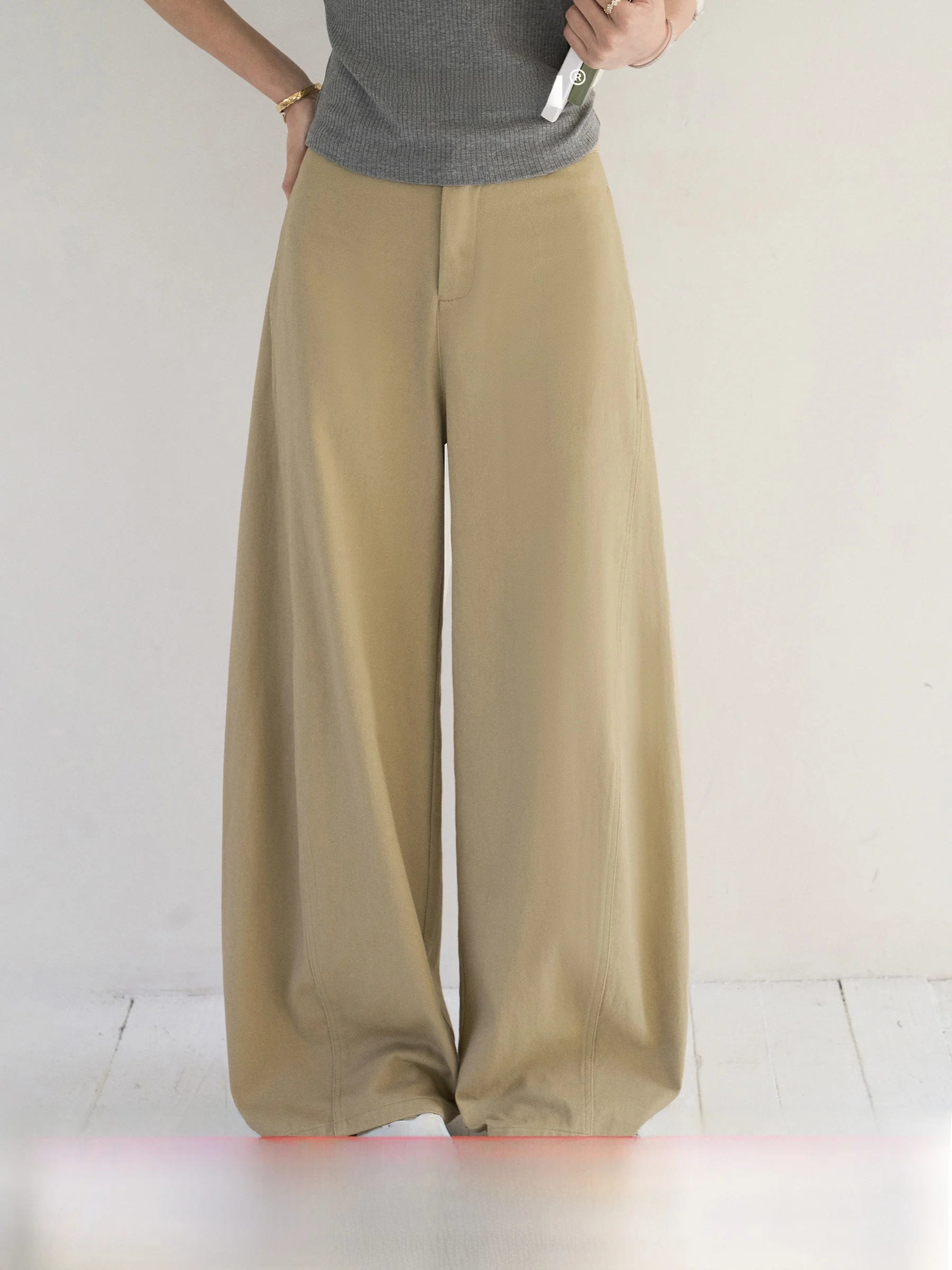 Khaki American Style Casual Pants Women's High Waist Wide Leg Pants plus Size Micro Fat Butter Multifunctional Knife Pants
Khaki American Style Casual Pants Women's High Waist Wide Leg Pants plus Size Micro Fat Butter Multifunctional Knife Pants
