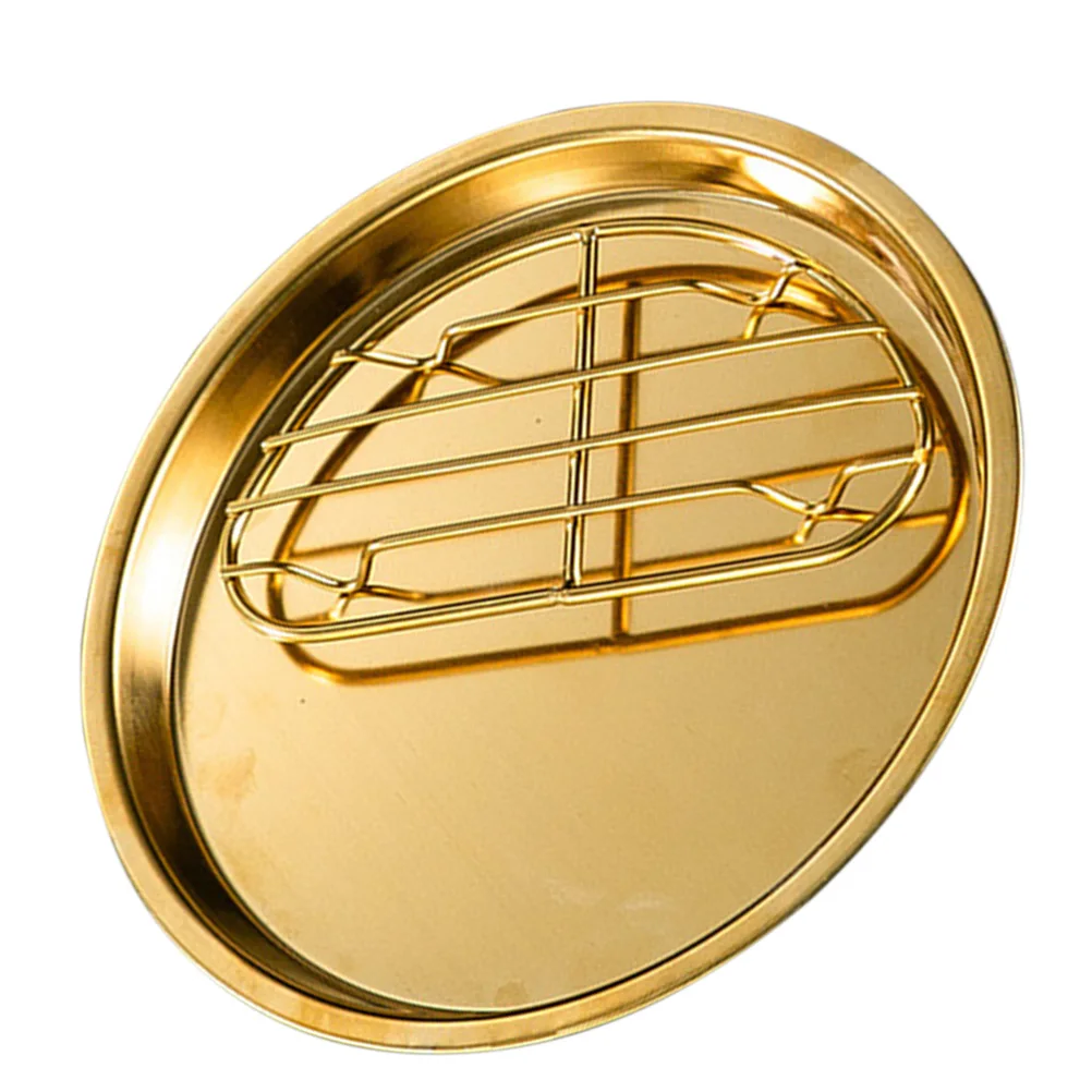 Stainless Steel Drain Pan Plate Fried Food Holder Barbecue Container Grilled Tray Snack Dish Household Fruits Plate Dessert
Stainless Steel Drain Pan Plate Fried Food Holder Barbecue Container Grilled Tray Snack Dish Household Fruits Plate Dessert