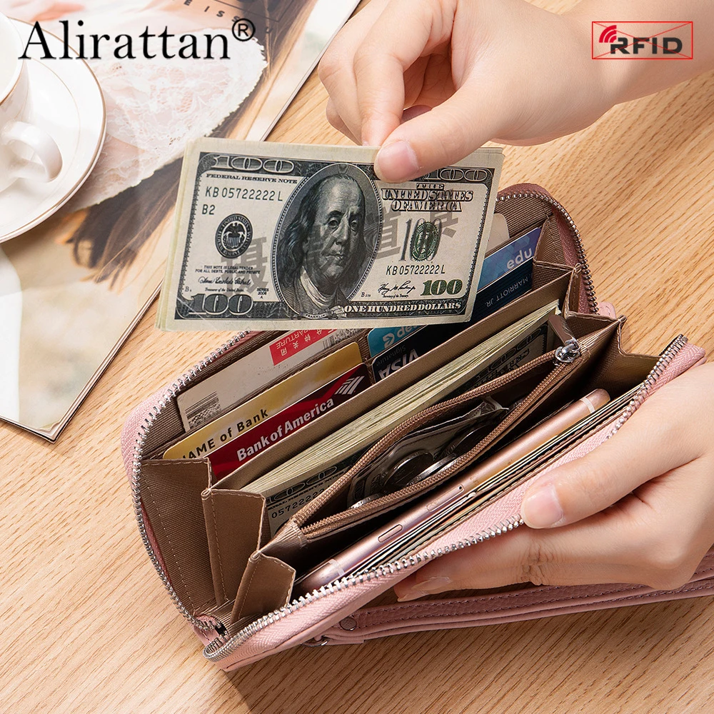 Alirattan 2025 New Women's Wallet Long Leather RFID Handbag Soft Leather Simple Wallet Large Capacity Phone Bag
Alirattan 2025 New Women's Wallet Long Leather RFID Handbag Soft Leather Simple Wallet Large Capacity Phone Bag