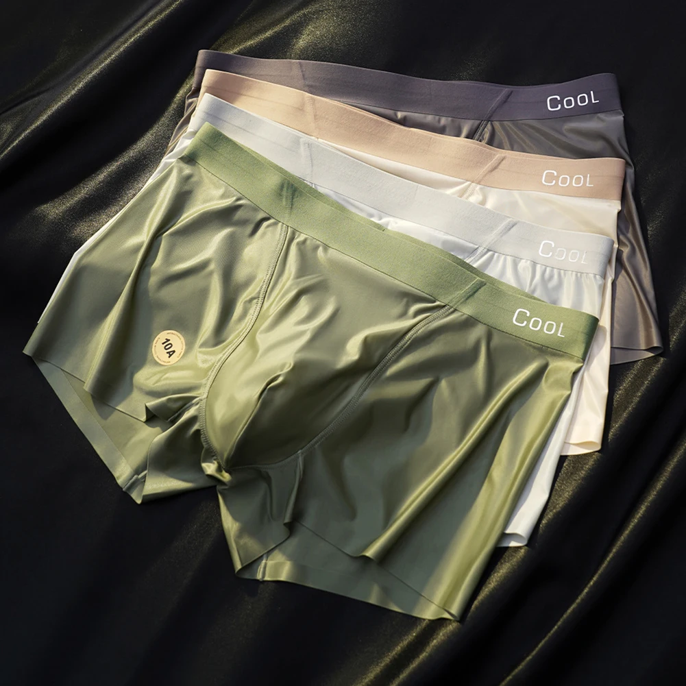 Мужские шорты-боксеры из ледяного шелка, мужское нижнее белье, летние дышащие трусы, U-образное выпуклое нижнее белье, дышащие сексуальные трусики
Мужские шорты-боксеры из ледяного шелка, мужское нижнее белье, летние дышащие трусы, U-образное выпуклое нижнее белье, дышащие сексуальные трусики