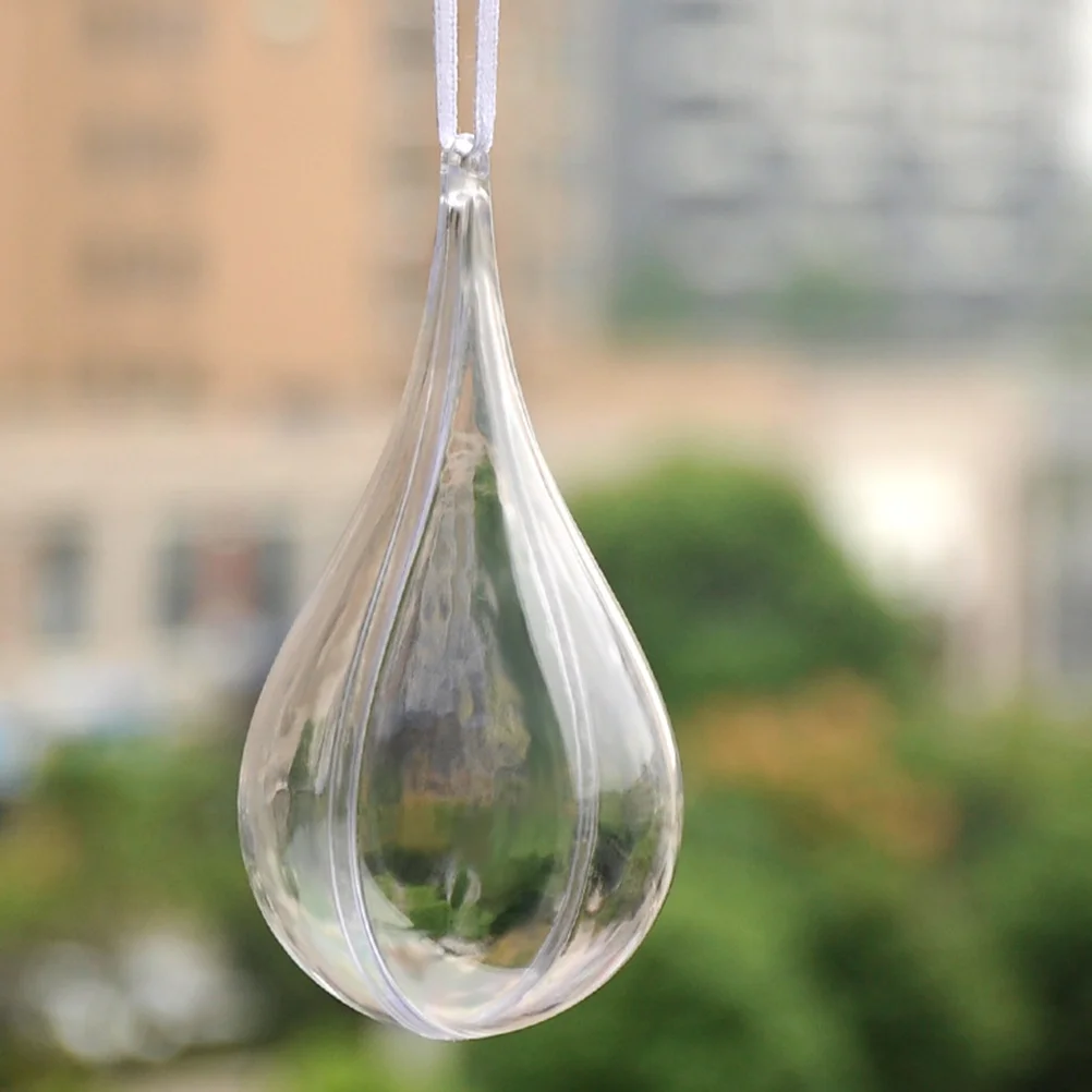 5 Pcs Clear Plastic Balls Crafts Drop Shaped Decorative Items naments Party Decorations Lasting Beautiful Atmosphere
5 Pcs Clear Plastic Balls Crafts Drop Shaped Decorative Items naments Party Decorations Lasting Beautiful Atmosphere