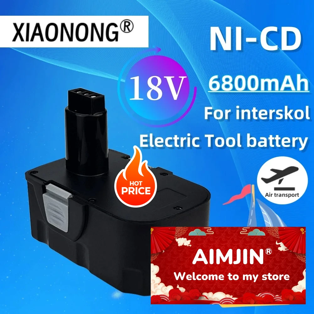 Сменная аккумуляторная батарея для отвертки Ni-CD/Ni-MH 18 В, 6800 мАч, подходит для аккумуляторной дрели Interskol DA-18ER Power Tool H18
Сменная аккумуляторная батарея для отвертки Ni-CD/Ni-MH 18 В, 6800 мАч, подходит для аккумуляторной дрели Interskol DA-18ER Power Tool H18