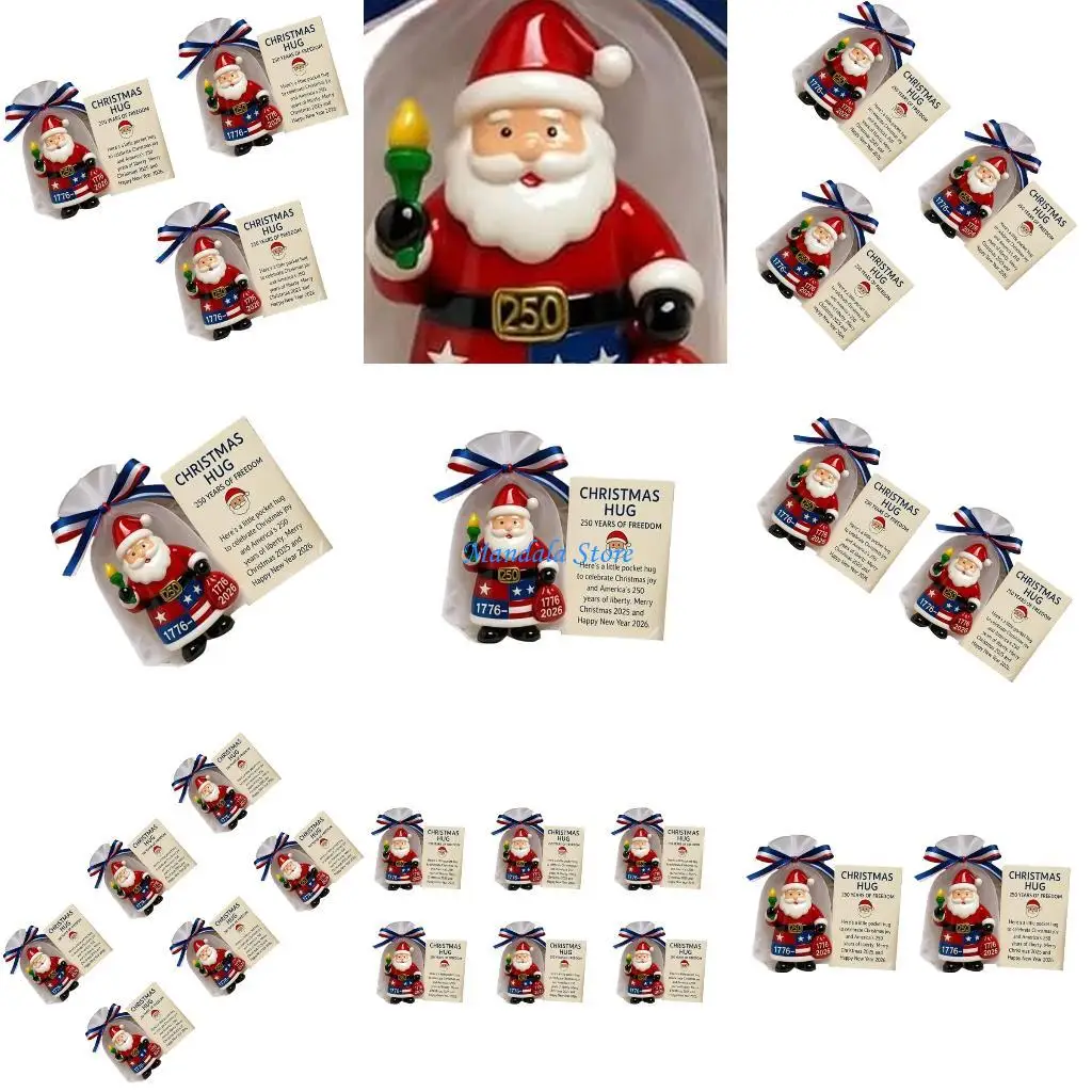 U2JC 250th Anniversary Santa Hug Ornament Shatterproof Acrylic Christmas Tree Decoration For Home Holiday Party
U2JC 250th Anniversary Santa Hug Ornament Shatterproof Acrylic Christmas Tree Decoration For Home Holiday Party