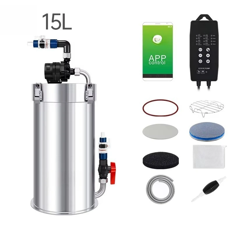 15L Sound off Fish tank External Filter Bucket Filter with Filter Cotton Water Pump Water Pipe Fish tank Sun Aquarium
15L Sound off Fish tank External Filter Bucket Filter with Filter Cotton Water Pump Water Pipe Fish tank Sun Aquarium