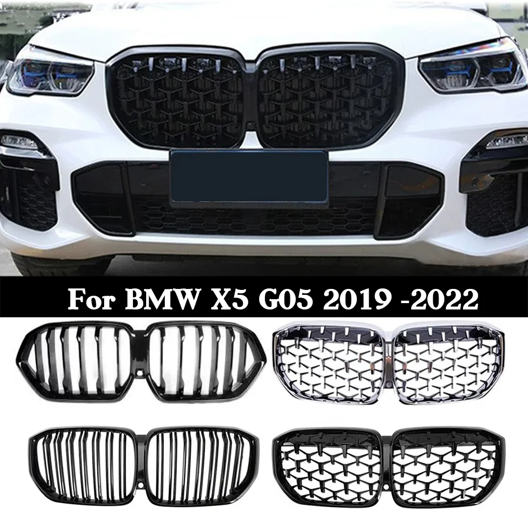 For BMW X5 G05 2019-2022Gloss Black M Style Front Kidney Grille, Diamond Mesh Sports Grills Replacement
For BMW X5 G05 2019-2022Gloss Black M Style Front Kidney Grille, Diamond Mesh Sports Grills Replacement