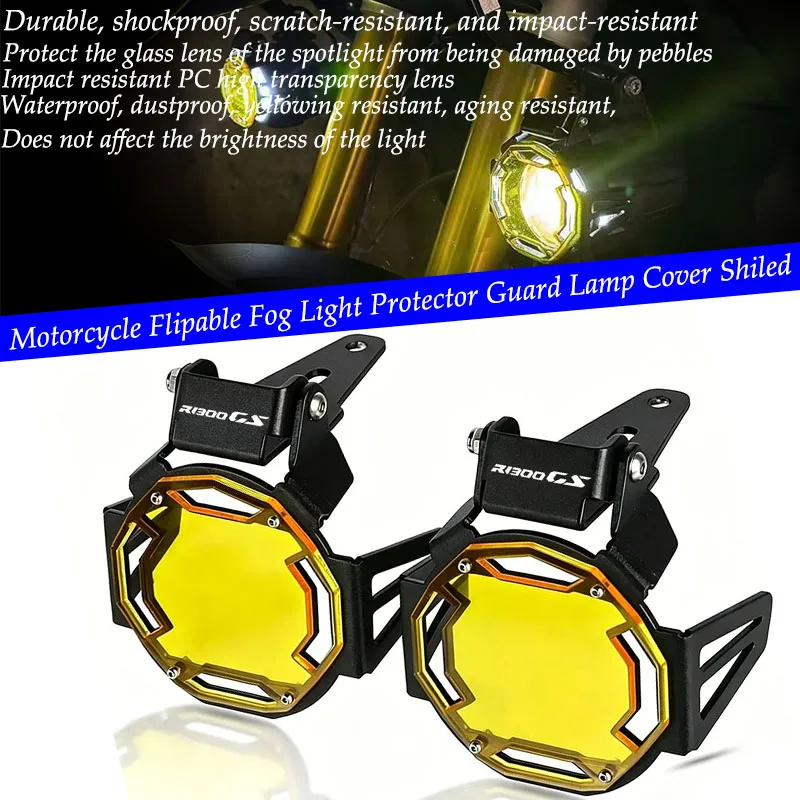 Motorcycle Flipable Fog Lights Protector Fog Lamps Grille Protection Cover Guard Shield For R1300GS R 1300 GS GS1300 2024
Motorcycle Flipable Fog Lights Protector Fog Lamps Grille Protection Cover Guard Shield For R1300GS R 1300 GS GS1300 2024
