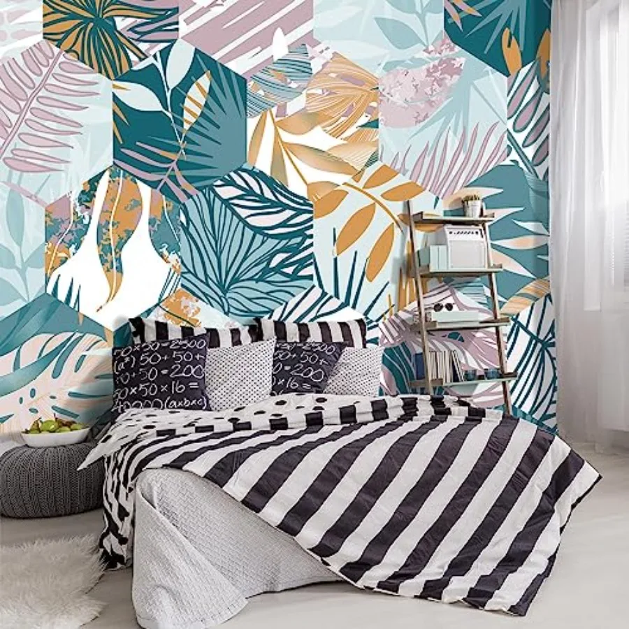 Abstract Geometry Botanical Banana Leaf Fabric Wallpaper Living Room Bedroom Bathroom Tropical Plant Leaf Wall Mural- not Peel
Abstract Geometry Botanical Banana Leaf Fabric Wallpaper Living Room Bedroom Bathroom Tropical Plant Leaf Wall Mural- not Peel