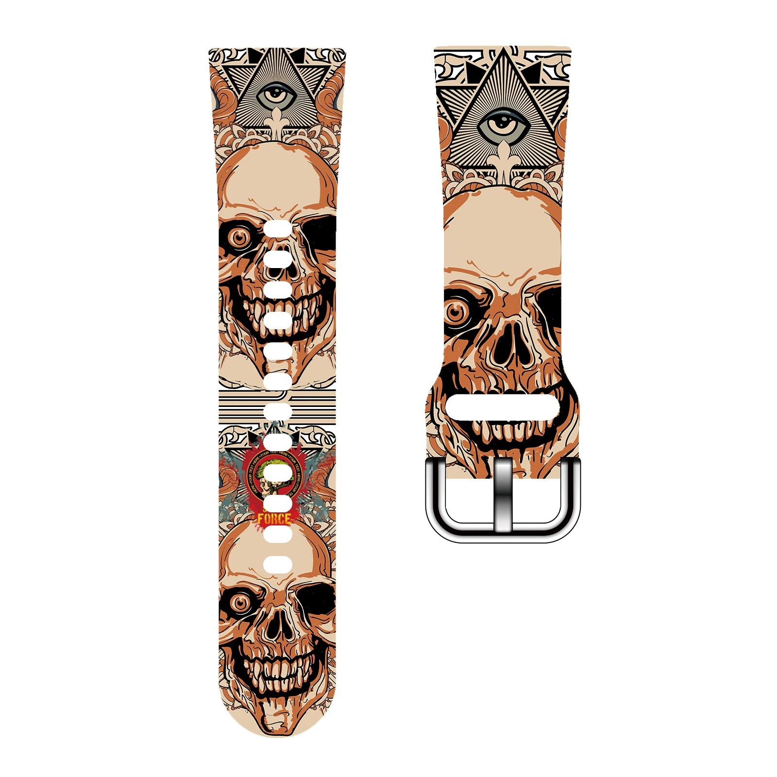 Skull-Head Series 2 Printed Strap for Fitbit Sense Watchband Replaceable Bracelet for Versa 4/3 Watch Band for Women as a Gift 
Skull-Head Series 2 Printed Strap for Fitbit Sense Watchband Replaceable Bracelet for Versa 4/3 Watch Band for Women as a Gift