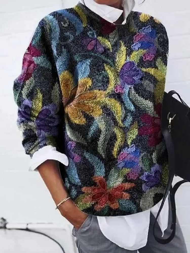2023 Women's Blouse Shirt New Autumn Winter fashion floral print loose sleeved top
2023 Women's Blouse Shirt New Autumn Winter fashion floral print loose sleeved top