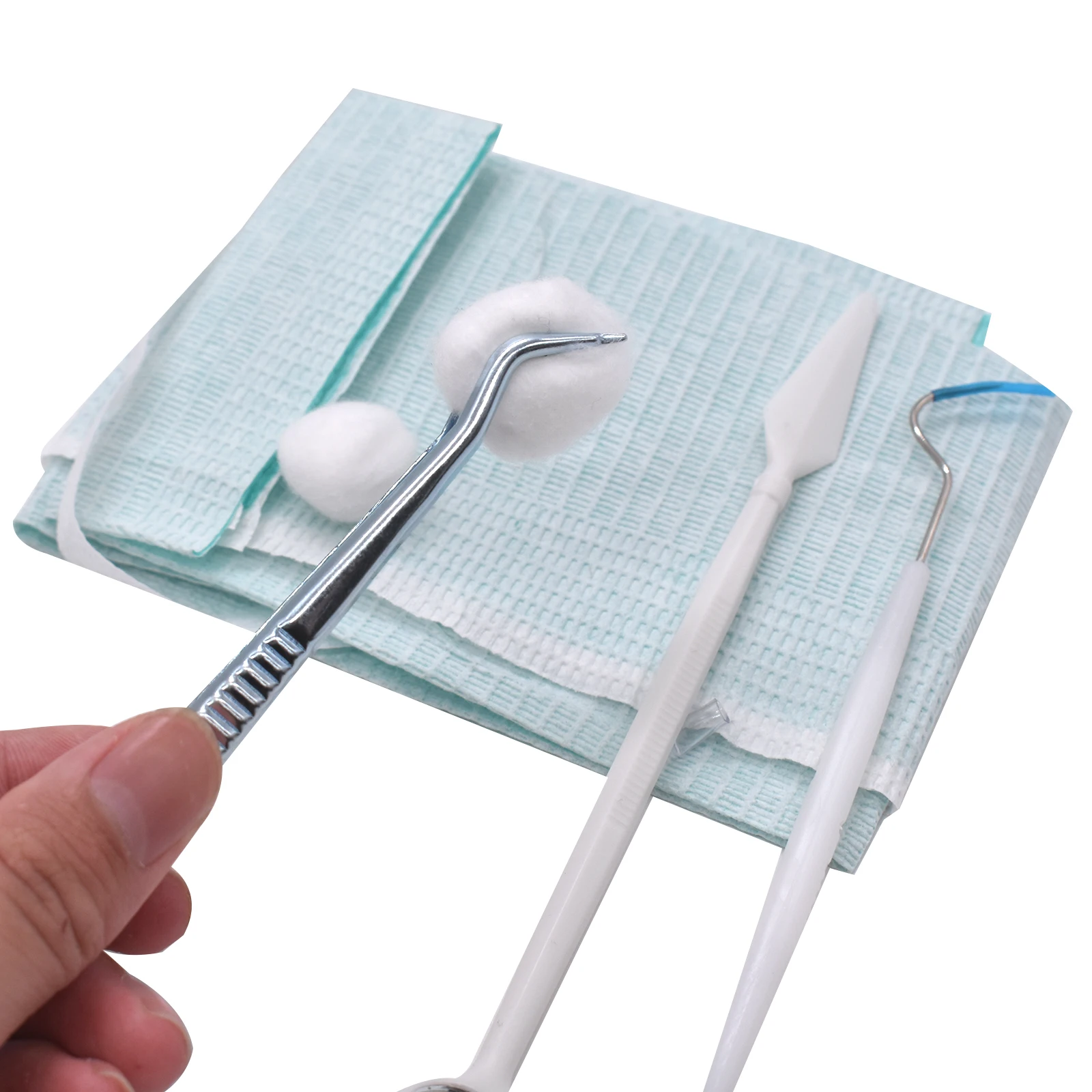 10set Professional Disposable Dental Hygiene Kit Oral Examination Set Dental Tweezer Probe Mouth Mirror Cotton Ball Scarf
10set Professional Disposable Dental Hygiene Kit Oral Examination Set Dental Tweezer Probe Mouth Mirror Cotton Ball Scarf