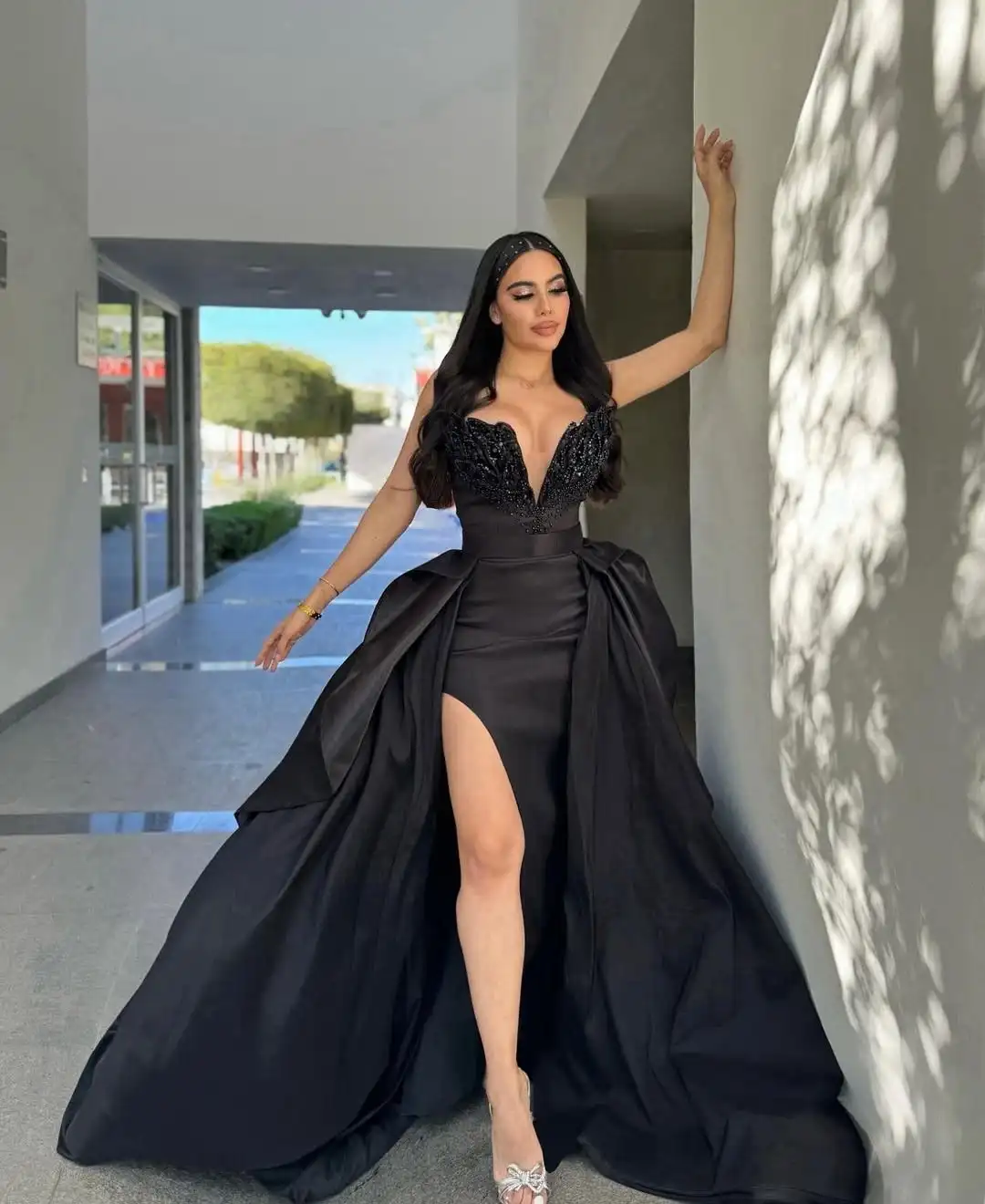 Customized Exquisite Jersey Straight Sequined Evening Dresses Strapless Sleeveless Panel Train Black Bespoke Occasion
Customized Exquisite Jersey Straight Sequined Evening Dresses Strapless Sleeveless Panel Train Black Bespoke Occasion