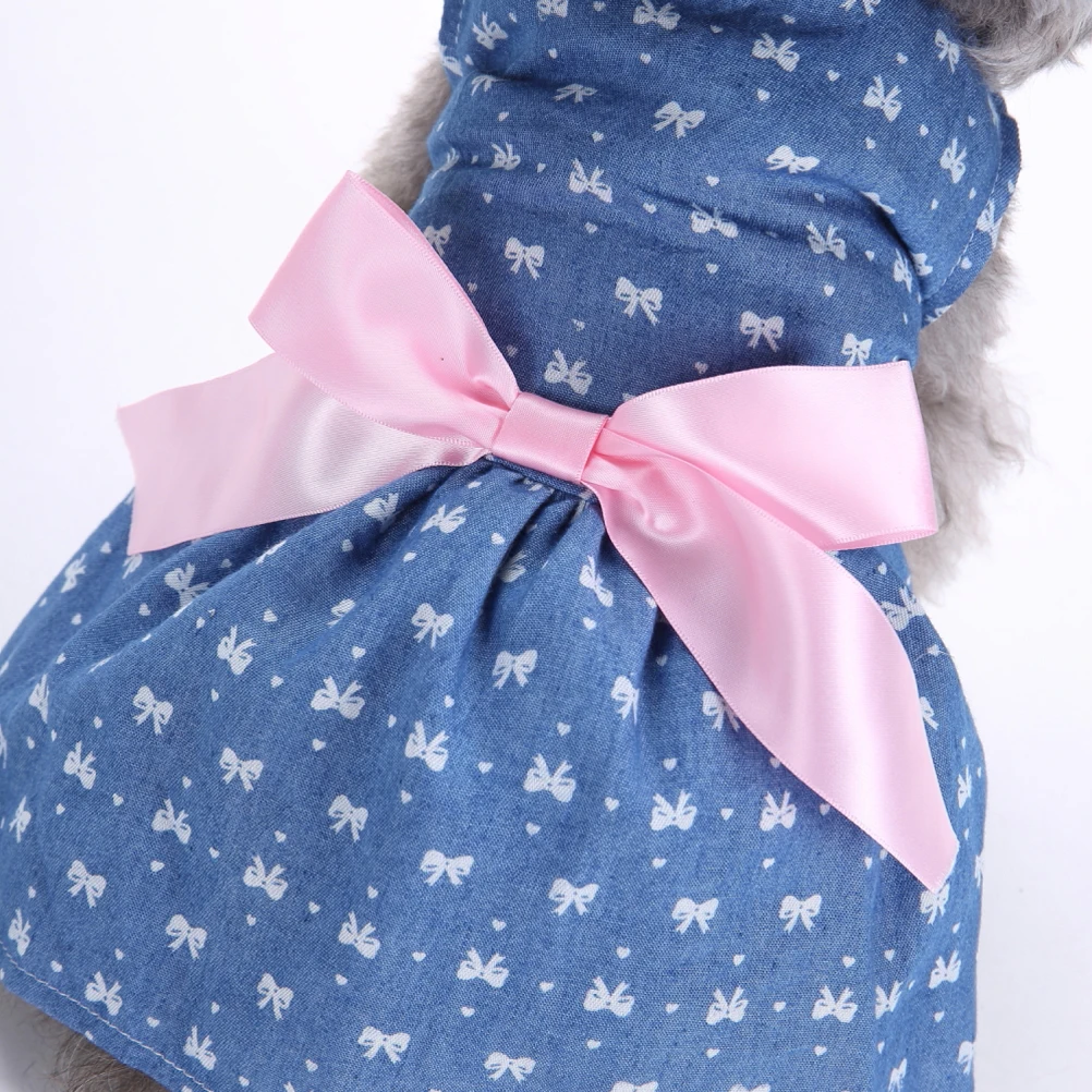 Charming Bow Pattern Dog Dress Skirt Polyester Summer Clothes Size M Suitable for Small Dogs Photo Taking Outdoor Activities
Charming Bow Pattern Dog Dress Skirt Polyester Summer Clothes Size M Suitable for Small Dogs Photo Taking Outdoor Activities