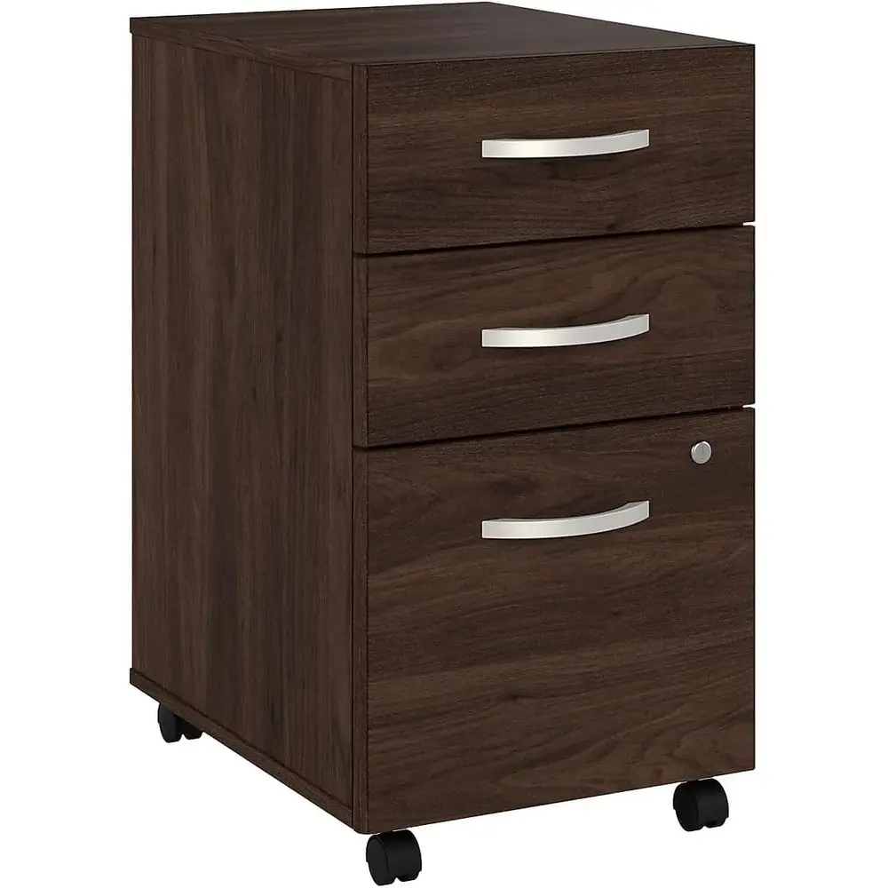 Hybrid 3 Drawer Mobile Cabinet, Black Walnut
Hybrid 3 Drawer Mobile Cabinet, Black Walnut