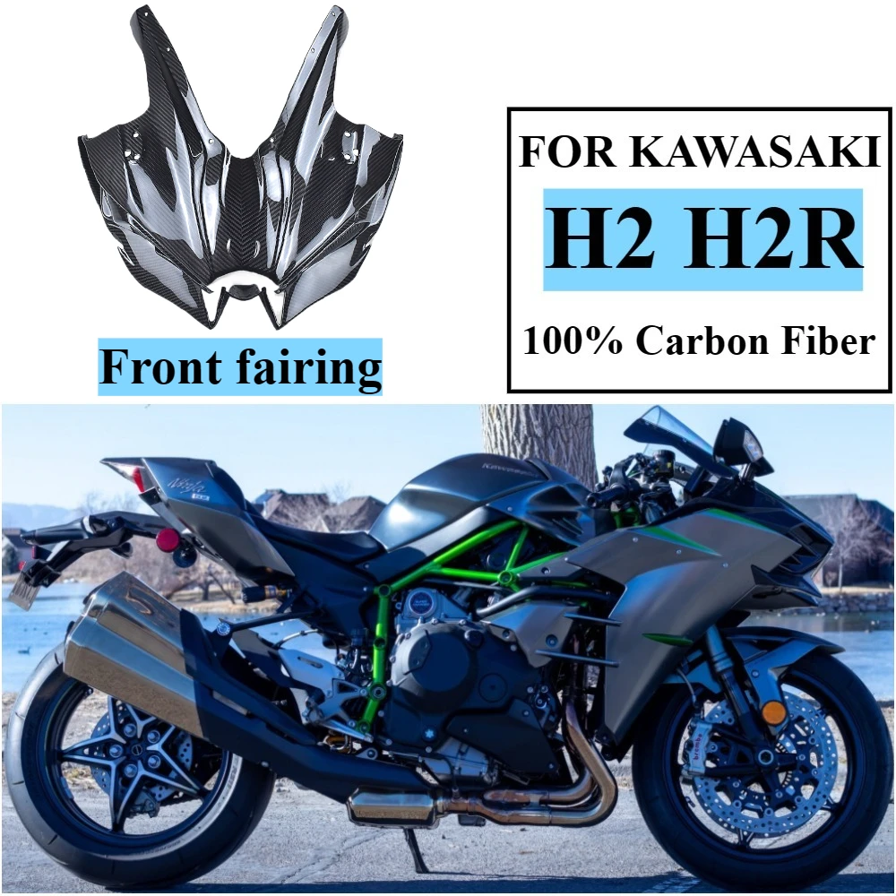 Motorcycle Modification Accessory, For KAWASAKI H2 H2R 2022 2023 2024+ 100% pure 3K Carbon Fiber "Front fairing (Replacement)"
Motorcycle Modification Accessory, For KAWASAKI H2 H2R 2022 2023 2024+ 100% pure 3K Carbon Fiber "Front fairing (Replacement)"