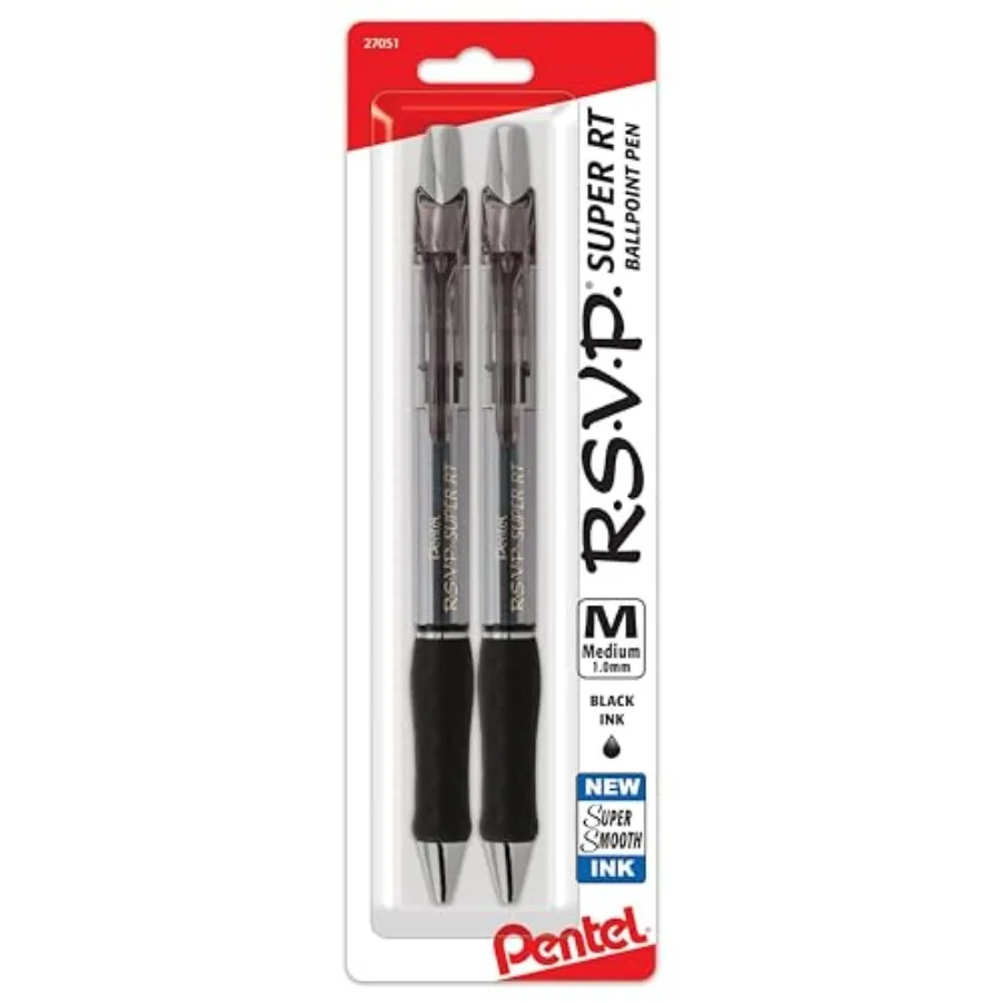 RSVP Super RT Ballpoint Pen, 1.0mm Line, Ink, Pack of 2 (BX480BP2A
RSVP Super RT Ballpoint Pen, 1.0mm Line, Ink, Pack of 2 (BX480BP2A