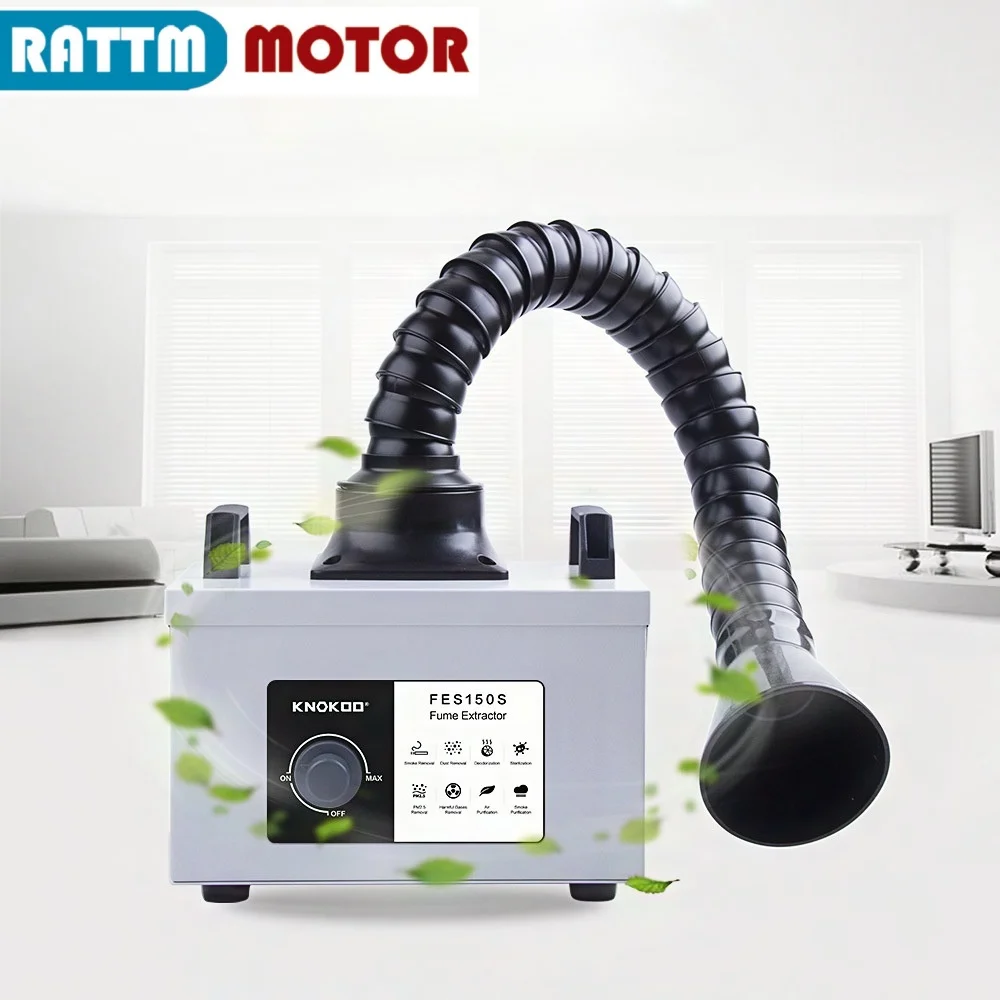 100W KNOKOO Laser Solder Fume Extractor 3 Stage Filter FES150S Mini Desktop Soldering Smoke Absorber Remover
100W KNOKOO Laser Solder Fume Extractor 3 Stage Filter FES150S Mini Desktop Soldering Smoke Absorber Remover