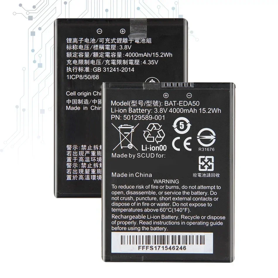 Аккумулятор мобильного телефона BAT-EDA50 4000 мАч для Honeywell EDA50 EDA50hc Scanpal EDA40 EDA50K
Аккумулятор мобильного телефона BAT-EDA50 4000 мАч для Honeywell EDA50 EDA50hc Scanpal EDA40 EDA50K