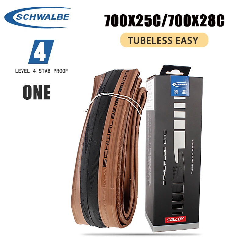 Бескамерная складная шина для шоссейного велосипеда Schwalbe ONE 700x25C 28C, сверхлегкая, устойчивая к проколам велосипедная шина с коричневыми краями
Бескамерная складная шина для шоссейного велосипеда Schwalbe ONE 700x25C 28C, сверхлегкая, устойчивая к проколам велосипедная шина с коричневыми краями 