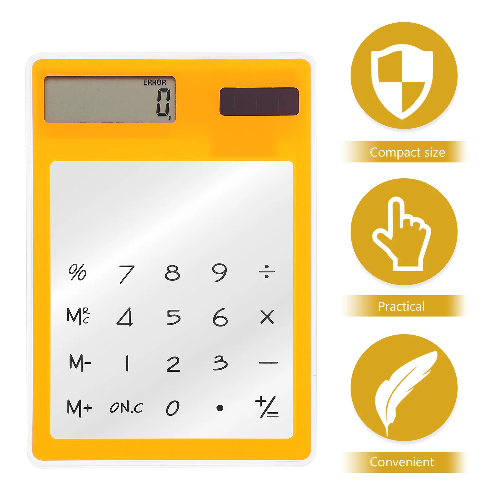 Solar Calculator Transparent Touch Panel Lcd Screen Portable Mini For School Office Home Lightweight Auto On/Off Function Red
Solar Calculator Transparent Touch Panel Lcd Screen Portable Mini For School Office Home Lightweight Auto On/Off Function Red