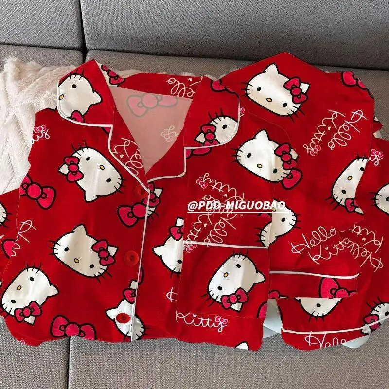 Sanrio Hello Kitty Pajamas for Women Spring Autumn Homewear 2025 Children's Clothing Pajama Girl Outfit Loungewear Kawaii
Sanrio Hello Kitty Pajamas for Women Spring Autumn Homewear 2025 Children's Clothing Pajama Girl Outfit Loungewear Kawaii