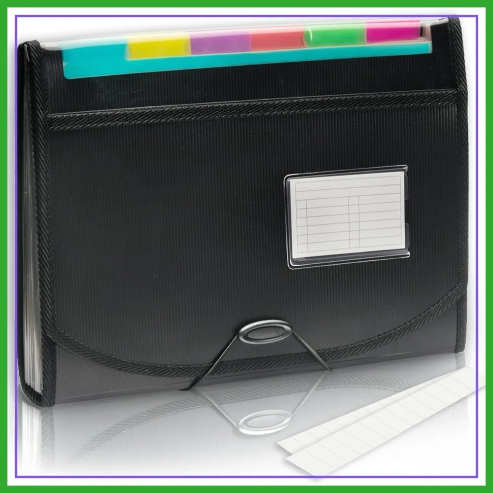 H4D Accordion File Organizer, 13 Pocket Expanding File Folder with Labels, Letter Size, 1 Pack
H4D Accordion File Organizer, 13 Pocket Expanding File Folder with Labels, Letter Size, 1 Pack