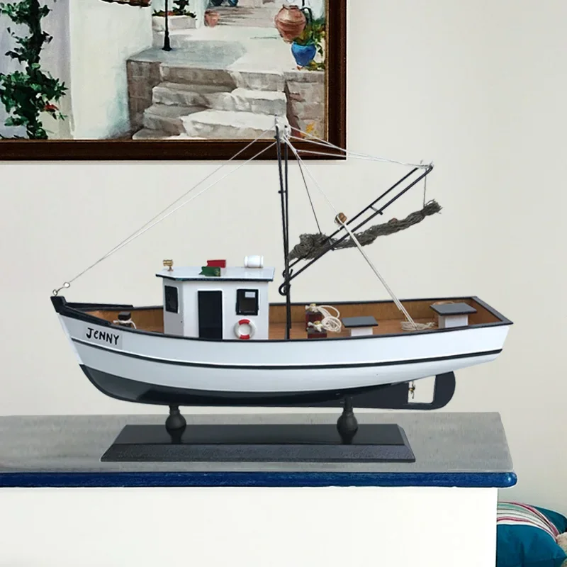 Solid wood fishing boat model decoration porch decoration handmade children's crafts boat smooth sailing sailing living room 
Solid wood fishing boat model decoration porch decoration handmade children's crafts boat smooth sailing sailing living room