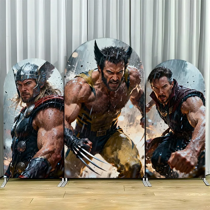 Arch Backdrop Cover Single Side Marvel Heroes Thor Wolverine Doctor Strange Party Decoration Photo Booth Background Props Event
Arch Backdrop Cover Single Side Marvel Heroes Thor Wolverine Doctor Strange Party Decoration Photo Booth Background Props Event