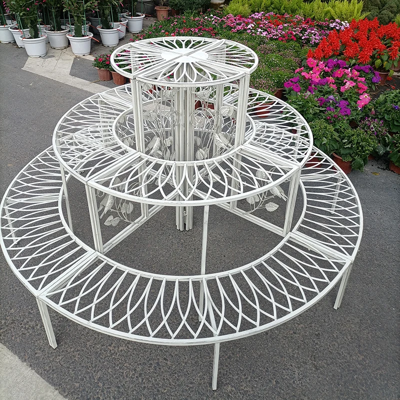 American rural retro wrought iron floor angle frame 90 degrees three-layer flower stand outdoor garden round multi-layer flower
American rural retro wrought iron floor angle frame 90 degrees three-layer flower stand outdoor garden round multi-layer flower