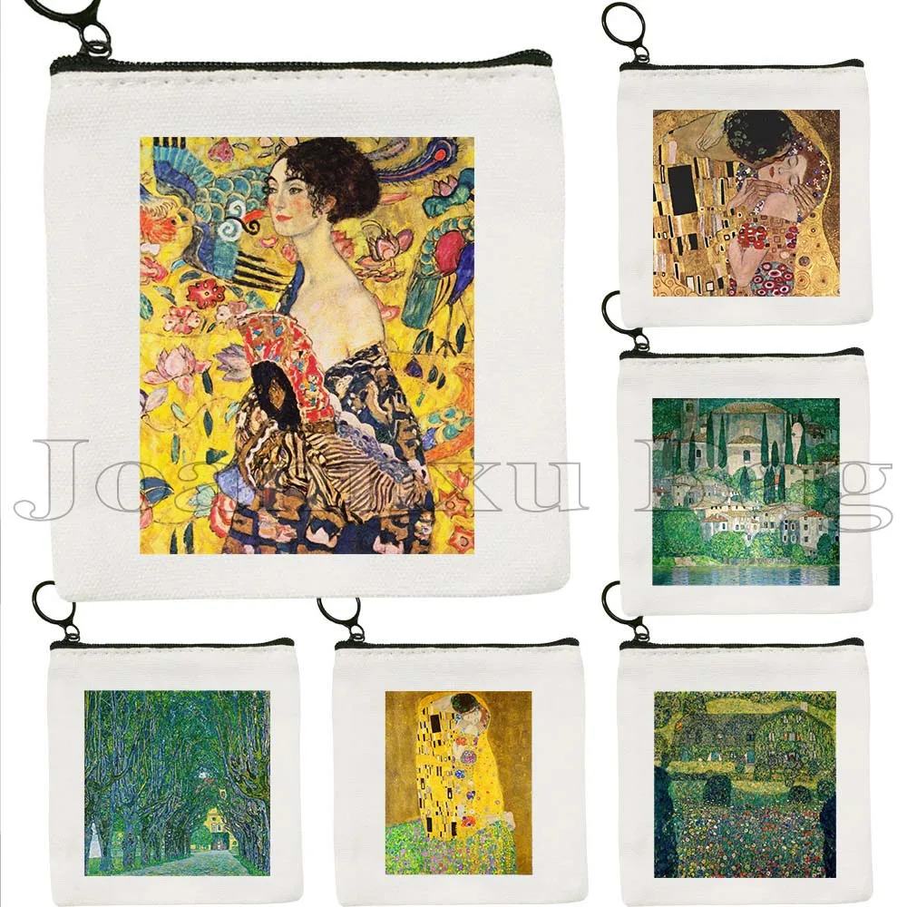 Fashion Austria Gustav Klimt Painting Farmhouse Kiss Death and Life Flower Garden Coin Purse Key Case Small Bag Wallet Pouch
Fashion Austria Gustav Klimt Painting Farmhouse Kiss Death and Life Flower Garden Coin Purse Key Case Small Bag Wallet Pouch
