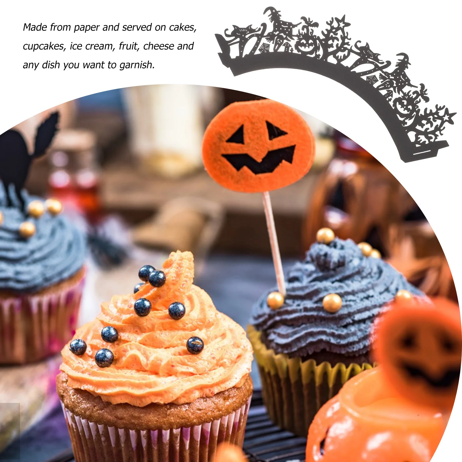 24Pcs Witch Paper Cupcake Wrapper Creative Halloween Cake Decor Hollow-Out Wrapper Party Supplies Cake Wrap Hollow-Out Decor
24Pcs Witch Paper Cupcake Wrapper Creative Halloween Cake Decor Hollow-Out Wrapper Party Supplies Cake Wrap Hollow-Out Decor