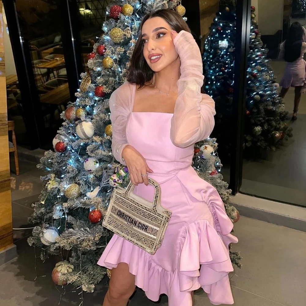 Customized Classic Simple Jersey Pleat Ruched Draped A-line Square Neck Short Dresses Prom Dresses Sizes Available High Quality
Customized Classic Simple Jersey Pleat Ruched Draped A-line Square Neck Short Dresses Prom Dresses Sizes Available High Quality